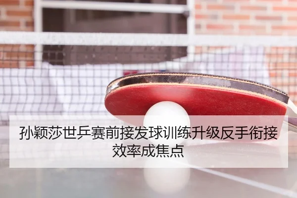 孙颖莎世乒赛前接发球训练升级反手衔接效率成焦点